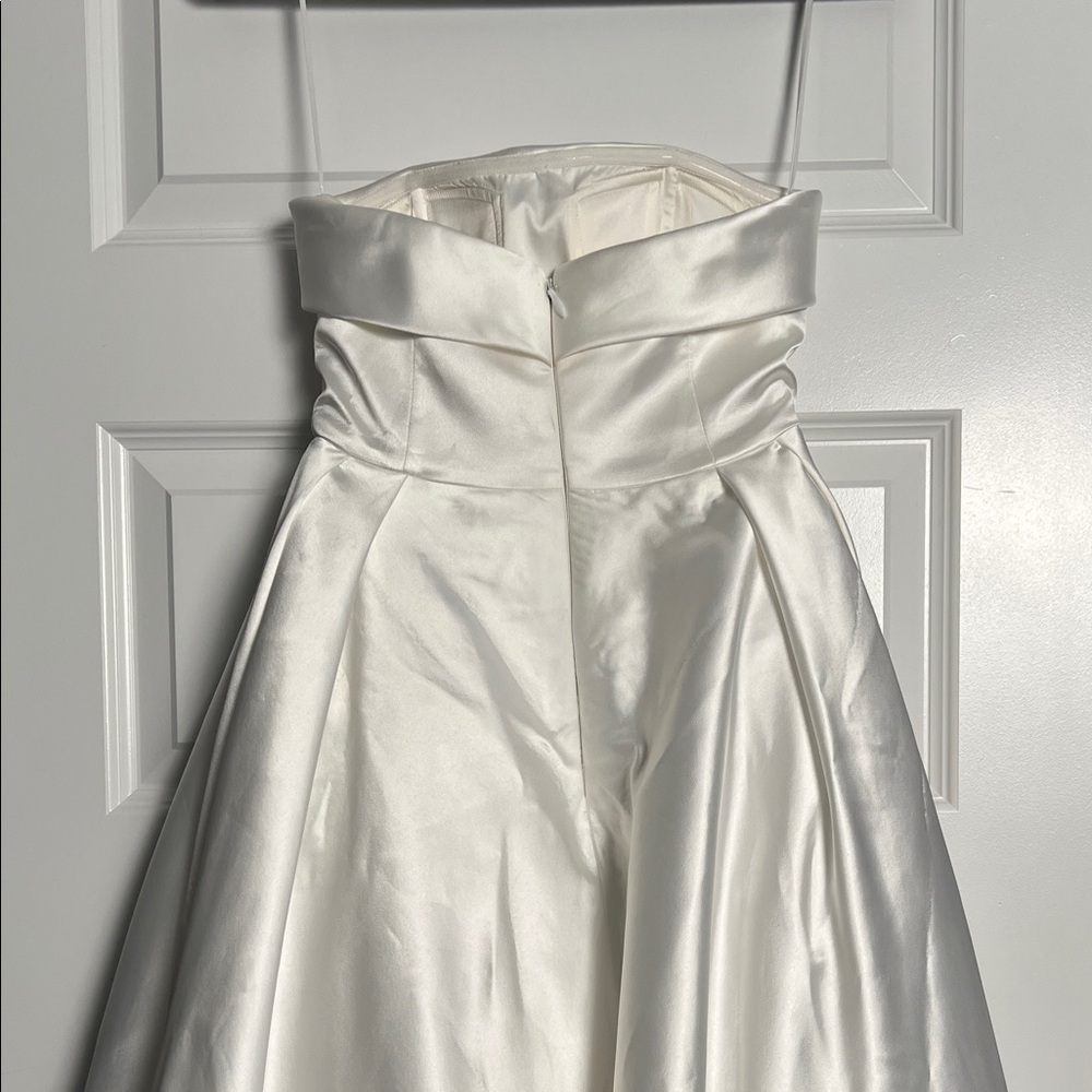 Meshki Eileen Strapless Wedding Satin Dress - Picture 6 of 15